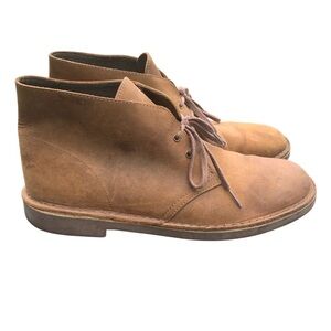 Clarks Mens Bushacre 2 Chukka Boot Beeswax Leather Brown Model 82286 Size 11.5 M